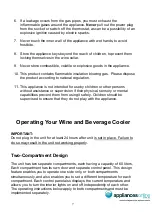 Preview for 7 page of Smeg SWC120X Installation And Operating Instructions Manual