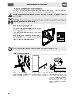 Предварительный просмотр 24 страницы Smeg SY6CPX8 Instructions For Use Manual