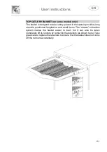 Предварительный просмотр 21 страницы Smeg Universale PL65233XIN User Instructions