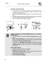 Предварительный просмотр 28 страницы Smeg Universale PL65233XIN User Instructions