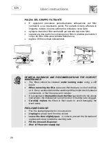 Предварительный просмотр 28 страницы Smeg Universale STL67237L User Instructions