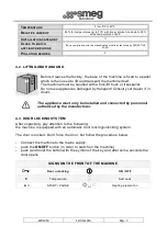 Предварительный просмотр 10 страницы Smeg WD1050 Operating Instructions Manual