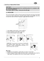 Предварительный просмотр 8 страницы Smeg WDF147X-2 Instruction Manual