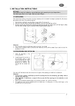 Предварительный просмотр 7 страницы Smeg WMF16A Instruction Manual