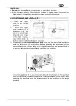 Preview for 9 page of Smeg WMI147C Instruction Manual