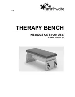 Preview for 1 page of smirthwaite THERAPY BENCH Instructions For Use Manual