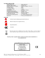 Preview for 12 page of SmitCare DreamMaster Light DM300 Installation Manual