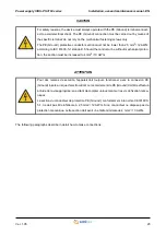 Предварительный просмотр 23 страницы Smitec ICOS-PS 3160 Series Installation, Use And Maintenance Manual