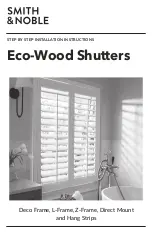 Smith & Noble Eco-Wood Shutters Step By Step Installation Instructions preview