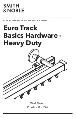 Preview for 1 page of Smith & Noble Euro Track Basics Hardware - Heavy Duty Step By Step Installation Instructions