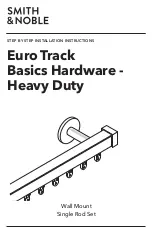 Предварительный просмотр 1 страницы Smith & Noble Euro Track Basics Hardware-Heavy Duty Step By Step Installation Instructions