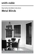 Smith & Noble Metal Blinds Step By Step Installation Instructions preview