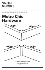 Предварительный просмотр 1 страницы Smith & Noble Metro Chic Hardware Installation Instructions Manual