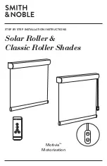 Smith & Noble Motivia Motorization Step By Step Installation Instructions preview