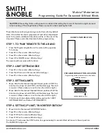 Preview for 2 page of Smith & Noble Motivia Manual