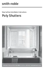 Preview for 1 page of Smith & Noble Poly Shutters Step By Step Installation Instructions