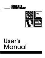 Smith Corona DISPLAY 1000 User Manual preview