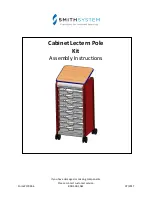 SMITH SYSTEM Cabinet Lectern Pole Kit Assembly Instructions preview