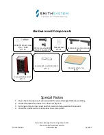 Preview for 2 page of SMITH SYSTEM Cabinet Lectern Pole Kit Assembly Instructions