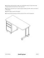 Preview for 5 page of SMITH SYSTEM Cascade Single Ped Teacher Desk Assembly Instructions