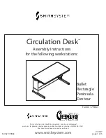 Preview for 1 page of SMITH SYSTEM Circulation Desk Assembly Instructions