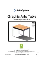 SMITH SYSTEM Graphic Arts Table 27344 Assembly Instructions preview