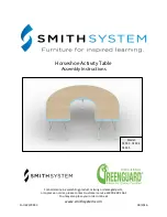 SMITH SYSTEM Horseshoe Activity Table 01933 Assembly Instructions preview