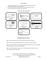 Preview for 2 page of SMITH SYSTEM Horseshoe Activity Table 01933 Assembly Instructions