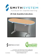 SMITH SYSTEM Lift Desk Assembly Instructions Manual preview