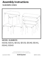 Preview for 1 page of SMITH SYSTEM NUMBERS 02130 Assembly Instructions