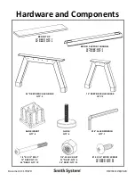 Preview for 2 page of SMITH SYSTEM Planner Studio Bench Assembly Instructions Manual