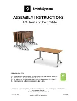 SMITH SYSTEM UXL Nest and Fold Table Assembly Instructions preview