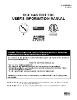 Preview for 1 page of Smith GSX SERIES User'S Information Manual