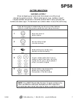 Preview for 7 page of Smith SPS8 User Manual & Parts List