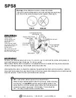 Preview for 8 page of Smith SPS8 User Manual & Parts List