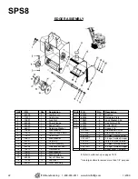 Предварительный просмотр 22 страницы Smith SPS8 User Manual & Parts List