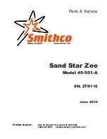 Preview for 1 page of Smithco Sand Star Zee 45-501-A Parts & Service