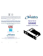 Preview for 1 page of Smith's Heating First SS80E Installation And User Manual