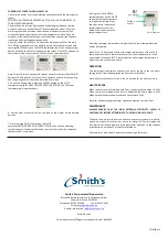 Preview for 3 page of Smith's Heating First Sterling 3 EL Installation & User Manual