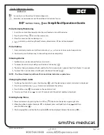 Preview for 1 page of Smiths Medical BCI SPECTRO2 30 Simplified Operation Manual