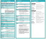 Preview for 2 page of Smiths Medical CADD-Legacy PLUS Quick Reference Card