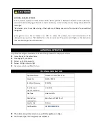 Preview for 7 page of Smiths PB304 User Manual And Installation Instructiions