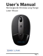 SMK-Link Rechargeable Wireless Long Range Laser Mouse User Manual preview