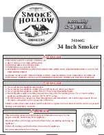 Smoke hollow 34166G Assembly & Operation preview