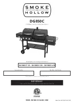 Предварительный просмотр 1 страницы Smoke hollow DG850C Manual