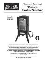 Smoke hollow ES3018M Owner'S Manual preview