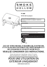 Preview for 17 page of Smoke hollow PT300B Assembly, Care & Use Manual Warning & Safety Information