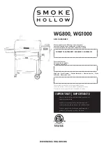 Предварительный просмотр 21 страницы Smoke hollow WG1000 Manual