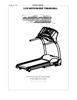 Smooth Fitness 5.25 MOTORIZED TREADMILL Owner'S Manual preview