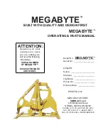 SMORACY MEGABYTE Operating & Parts Manual preview